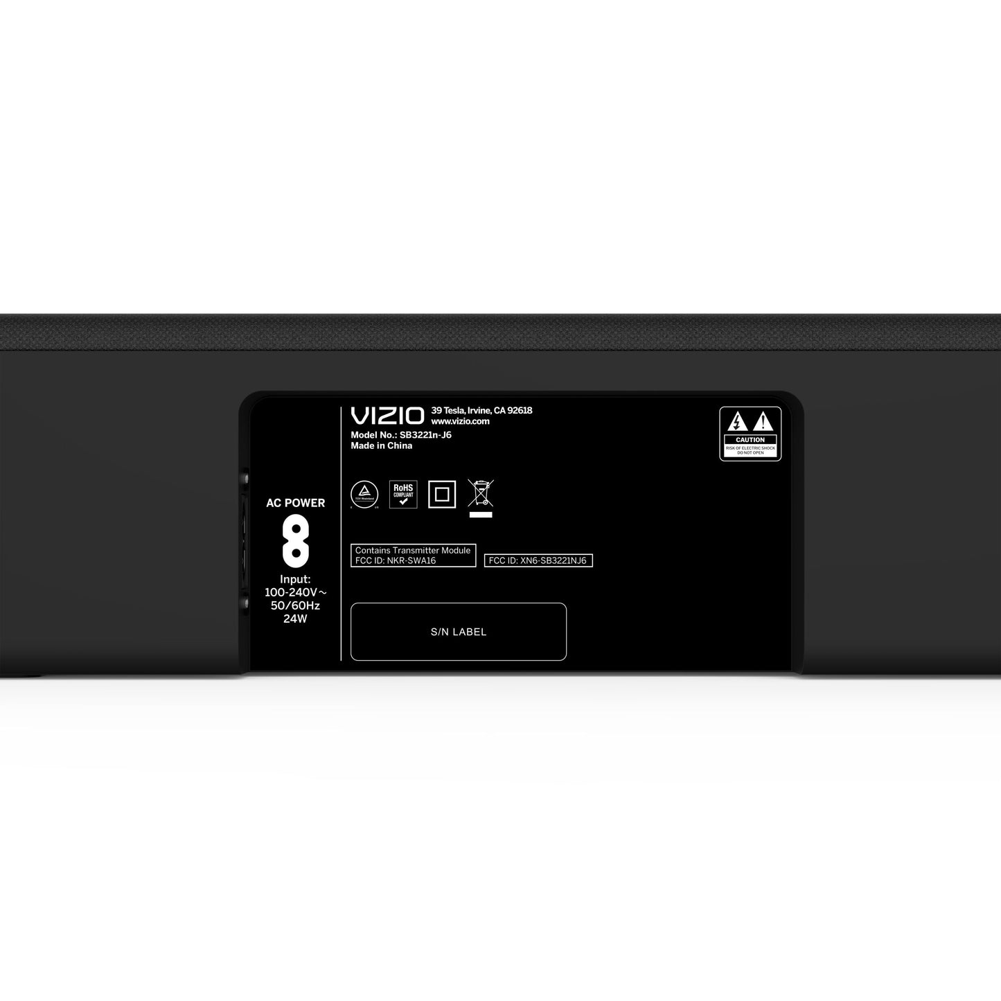 2.1 Home Theater Sound Bar with DTS Virtual:X, Wireless Subwoofer Sb3221N-J6