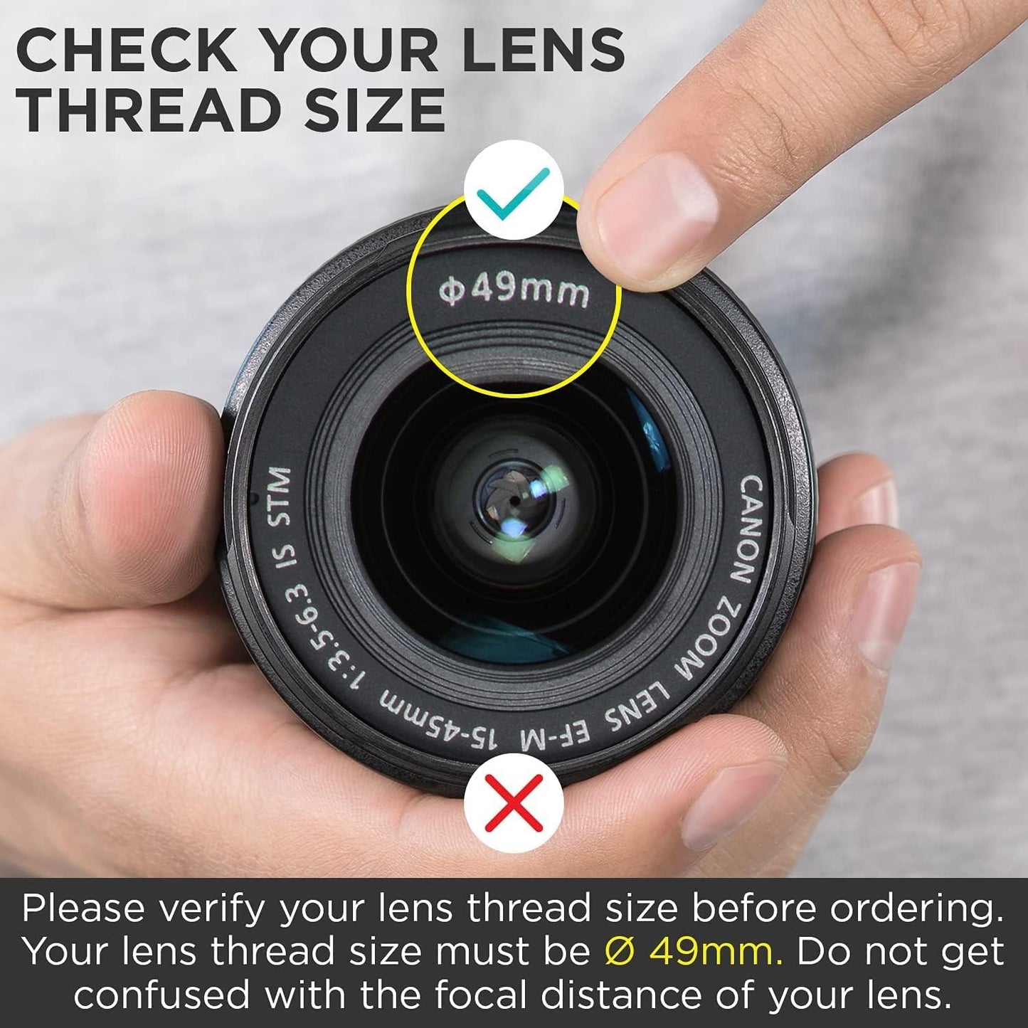 49Mm MC UV Filter - Ultra Slim 16 Layers Multi Coated Ultraviolet Protection Lens Filter for Canon Nikon Sony DSLR Camera Lens