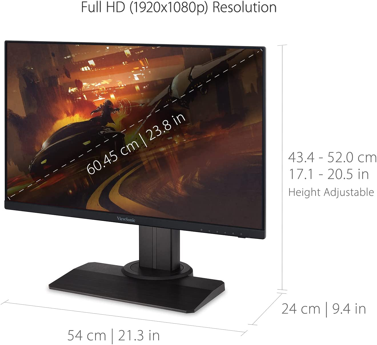 XG2431 24 Inch 1080P 0.5Ms 240Hz Gaming Monitor with Freesync Premium, Advanced Ergonomics, Eye Care, HDR400