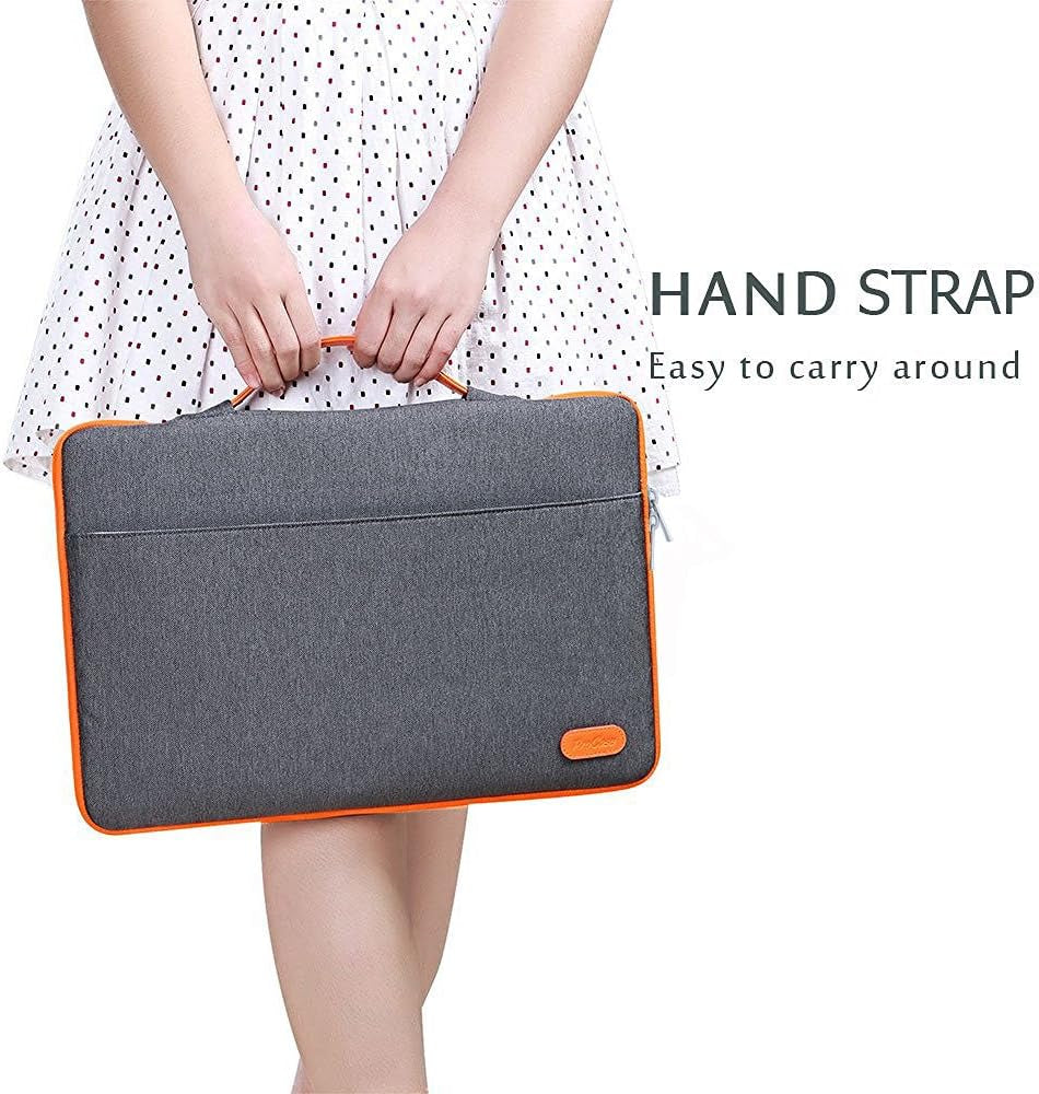 Laptop Sleeve Case, 15 15.6 Inch Laptop Bag Compatible with Macbook HP Dell Lenovo ASUS Chromebook -Dark Grey