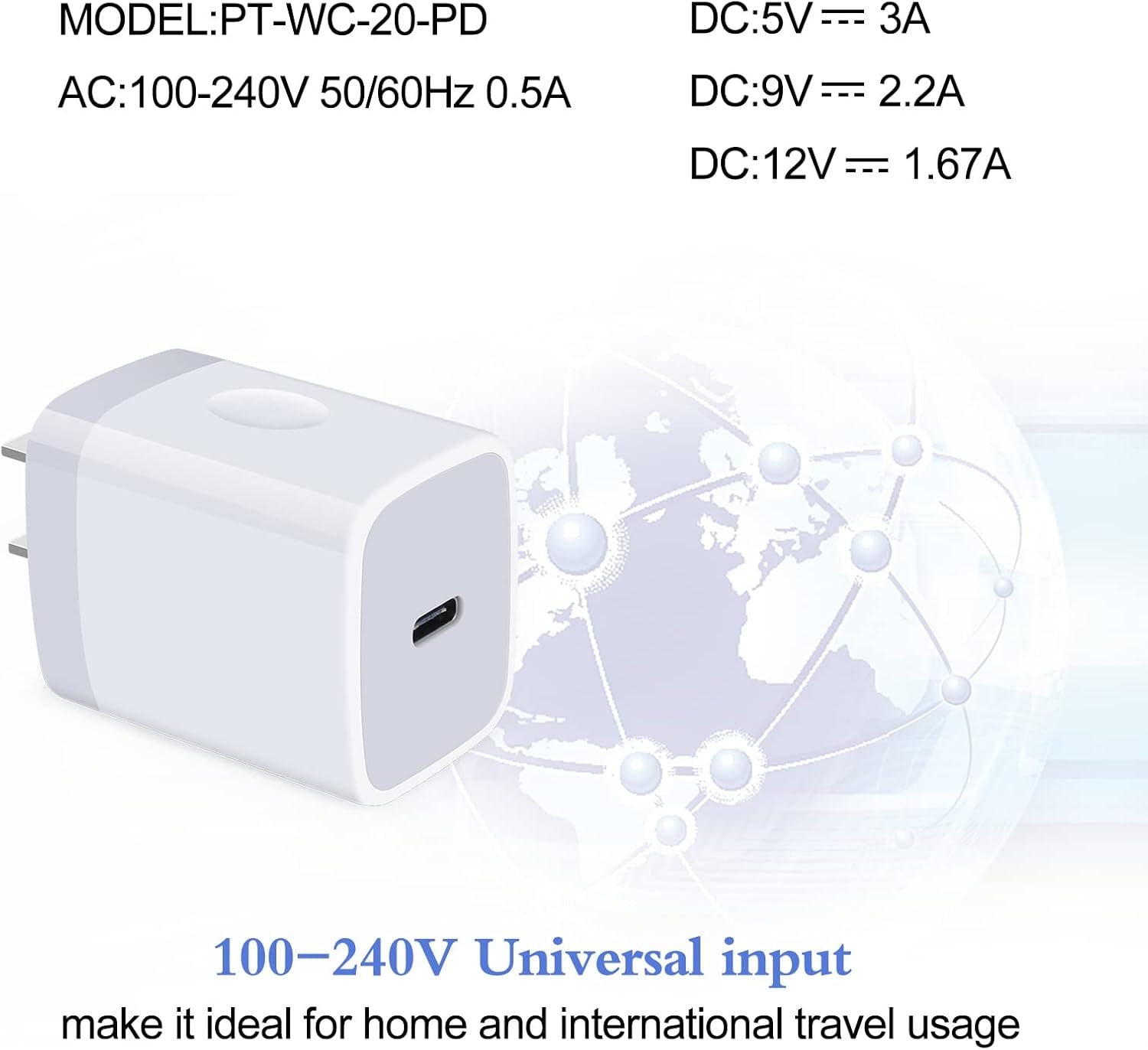 20W Type C Wall Charger Fast Charging Block for Google Pixel 9 9 Pro XL 8A 8 7A 7 6 Pro,2Pack PD 3.0 Wall Charger USB C Box Adapter for Iphone 16 15 14 SE 13 12 Pro Max,Samsung A15 A55 S24 S23 S22 A14