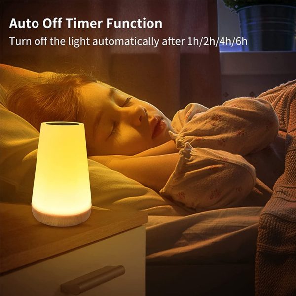 13 Color Changing Night Light RGB Remote Control Touch Dimmable Lamp Portable Table Bedside Lamps USB 4