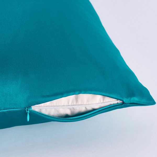 22 Momme Silk Zipper Pillowcase 1pc 100 Nature Mulberry Silk Muticolor Pillow Case For Healthy Standard 3