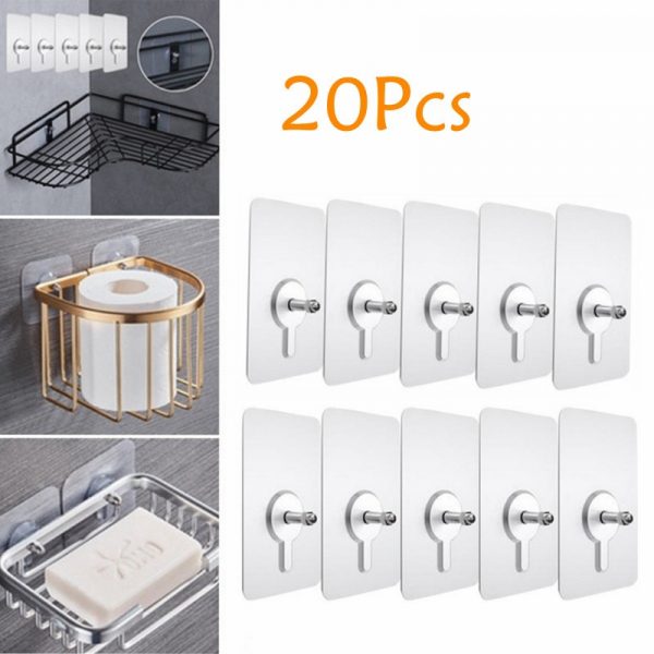 5 10 20 Pcs HIgh Quality Punch free Screws Strong Self adhesive Suction Cup Sucker Wall