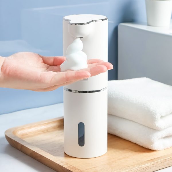 Automatic Foam Soap Dispensers Bathroom Smart Washing Hand Machine With USB Charging White High Quality ABS 2