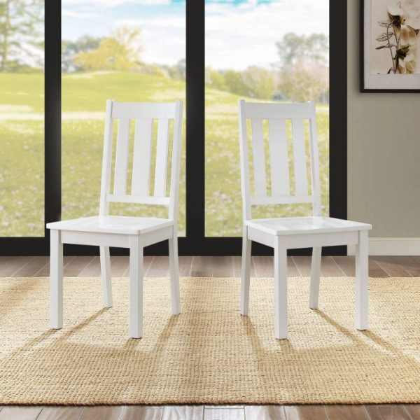 Better Homes and Gardens Bankston Dining Chair Set of 2 White chair 4