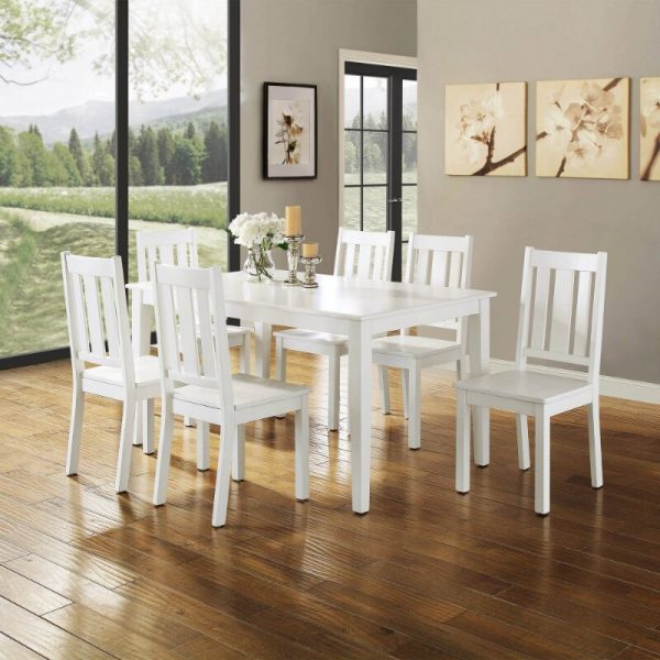 Better Homes and Gardens Bankston Dining Chair Set of 2 White chair 5