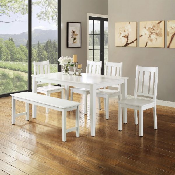 Better Homes and Gardens Bankston Dining Chair Set of 2 White chair