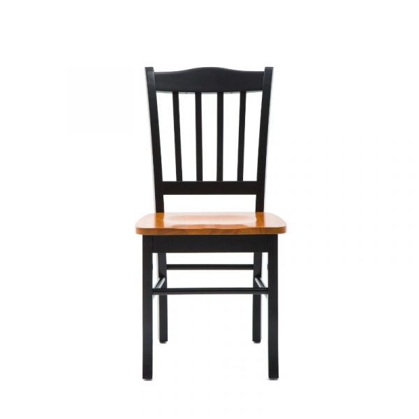 Boraam Shaker Wood Dining Side Chairs Black Oak Finish Set of 2 restaurant chair 3