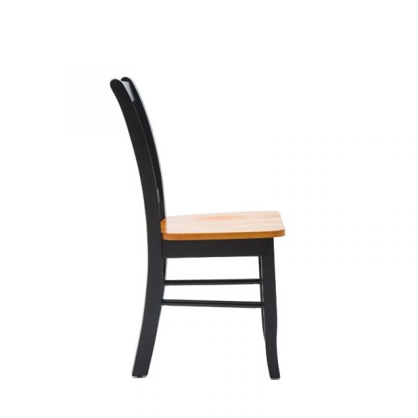 Boraam Shaker Wood Dining Side Chairs Black Oak Finish Set of 2 restaurant chair 5