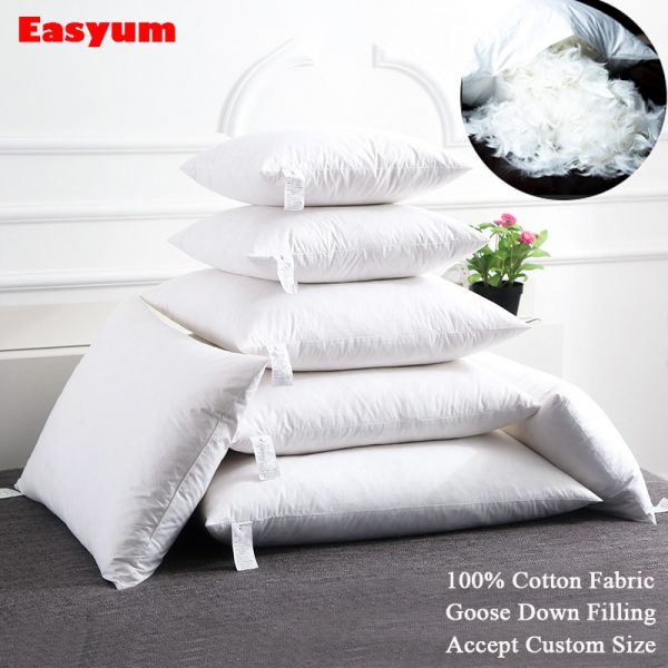 Easyum Goose Down 45x45cm Filling Decorative Large Cushions Padding Core For Sofa Sleeping Pillow Free Shipping