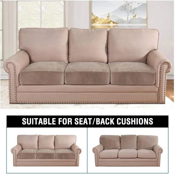 Elastic Velvet Sofa Seat Cushion Covers for Living Room Cushion Chaise Longue Luxury Corner L Shape 2
