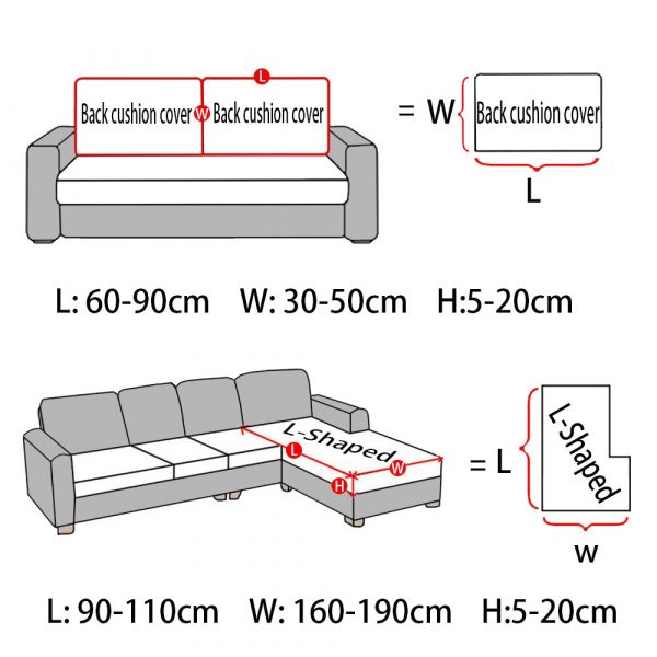 Elastic Velvet Sofa Seat Cushion Covers for Living Room Cushion Chaise Longue Luxury Corner L Shape 5
