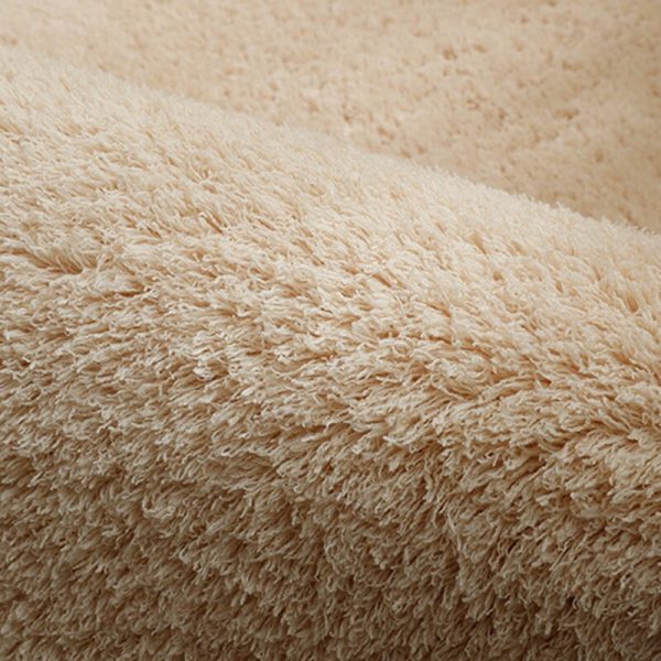 Fluffy Round Carpet Rugs For Bedroom Living Room Study Tent Solid Color Floor Car Thick Soft 3