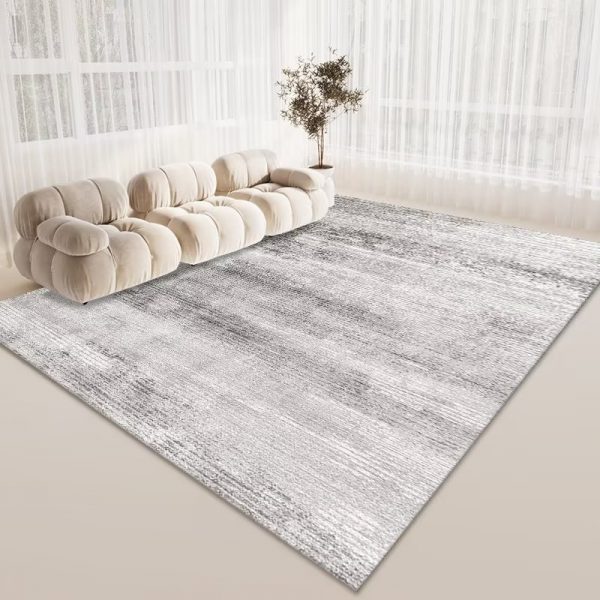 Grey Carpet for Living Room Large Area Light Colour Modern Home Decoration Bedroom Lounge Rug Washable