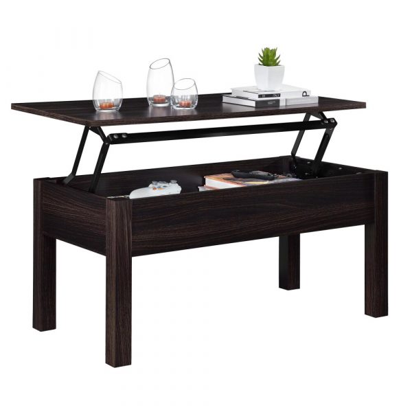 Lift Top Coffee Table Espresso Living Room Table 5