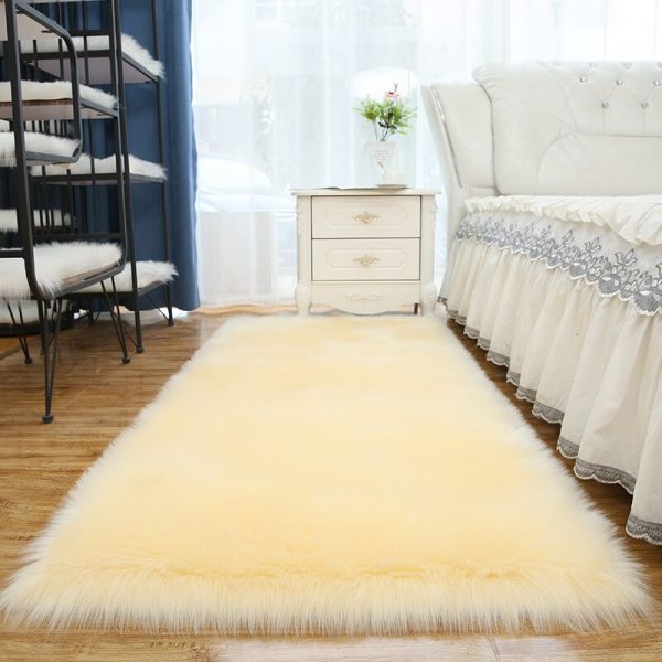 Long Hair Faux Fur Area Rugs Artificial Sheepskin Fur Carpet Fluffy Faux Fur Floor Mat Faux 5