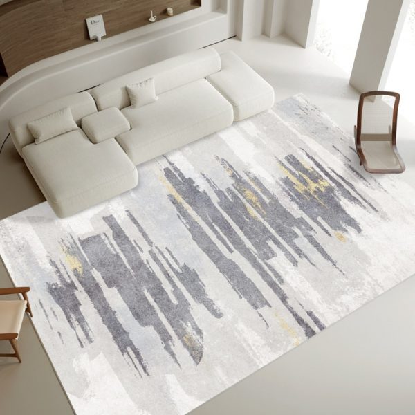 Modern Luxury Living Room Decoration Carpet Home Bedroom Non slip Washable Carpets Minimalist Large Area Mat 2