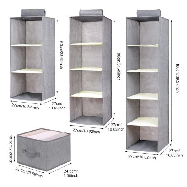 New Creative household items hanging closet drawer underwear classification storage wall closet cabinet finishing rack 1