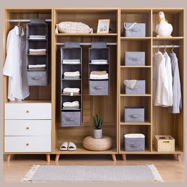 New Creative household items hanging closet drawer underwear classification storage wall closet cabinet finishing rack 5