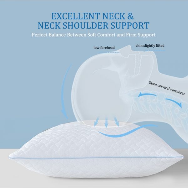 Peter Khanun Cooling Pillows Adjustable Orthopedic Pillows Neck Protection Summer Bedding for Side Back Stomach Sleepers 3