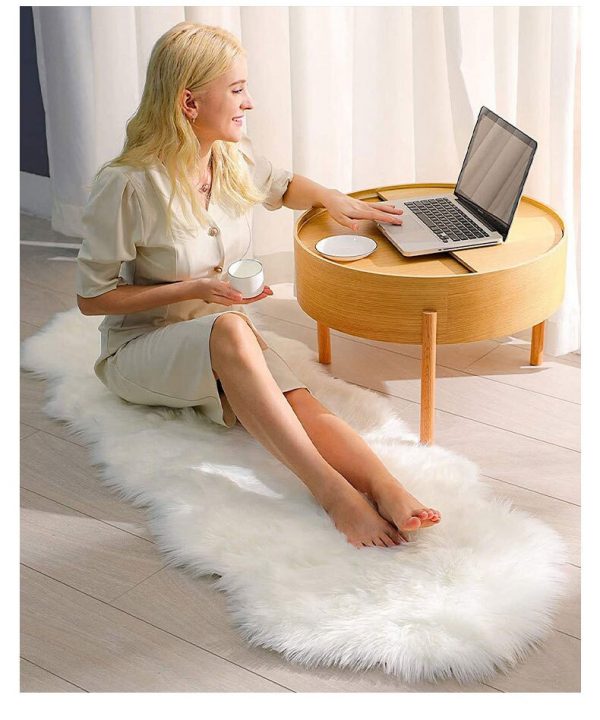 Soft Fur Wool Rugs for Bedroom Living Room Carpet Fluffy Sofa Chair Cushion Washable Hairy Bedside 4