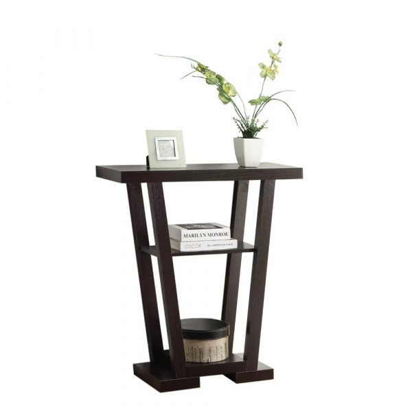 V Console Espresso console table hallway console table console table for living room 2