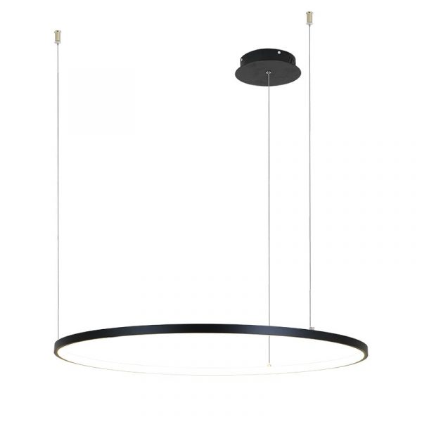 modern led chandelier circle lights for Interior design engineering lighting Line hang LED ring chandelier lamp 5
